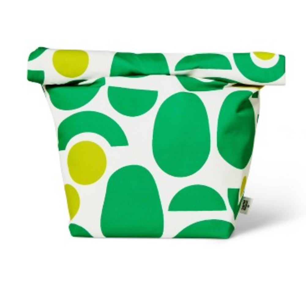 TABITHA BROWN Avocado Print Lunch Bag with Magnetic Closure